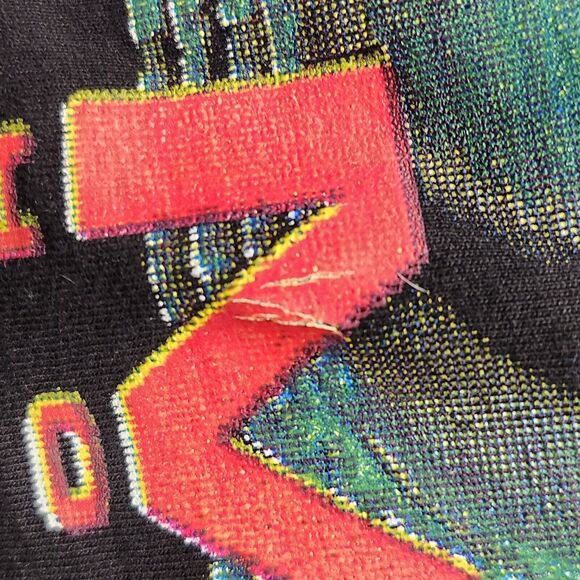 Rock Revolucion EMINEM Slim Shady Black Crewneck Double Sided Graphic T shirt - Picture 13 of 16